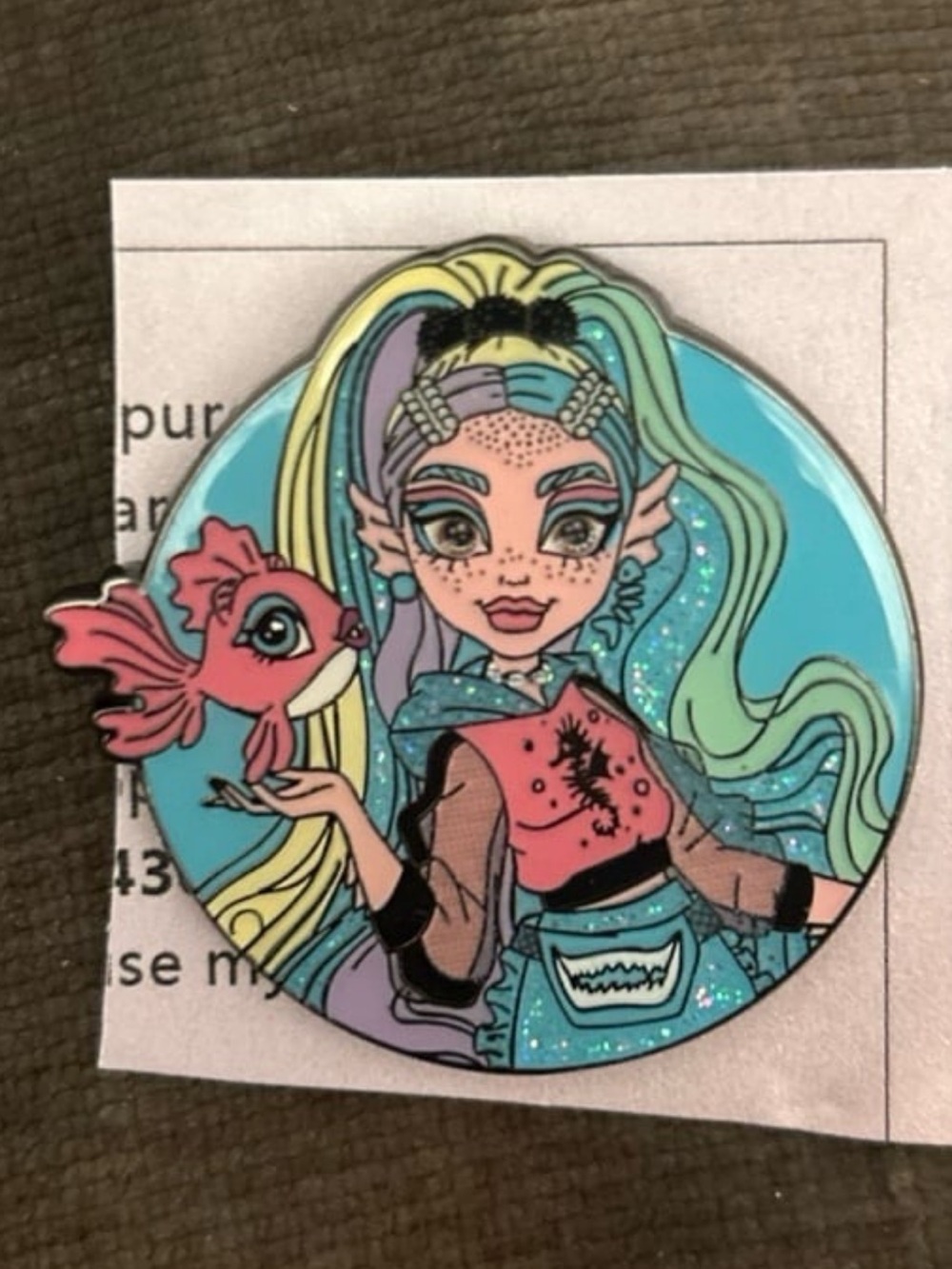 Loungefly Monster high gen 3 Lagoona Blue glitter pin